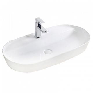 Раковина накладная BelBagno 82см белая BB1347